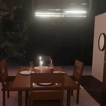 Raum / Blooming Lichteffekt